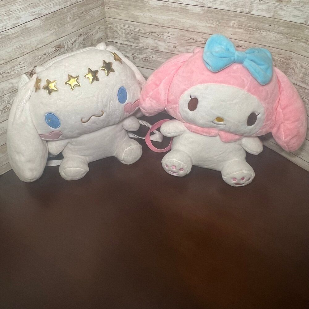 Cinnamoroll and Melody Doll Cute Plush Backpack Large Shoulder Bag Girl Gift‎ bu